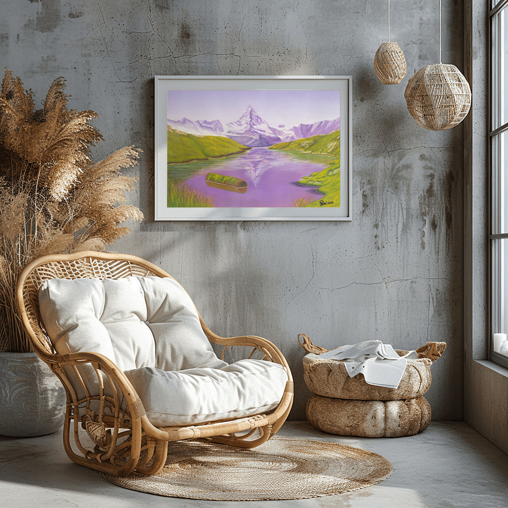 Original Painting "Stillness on the Heights"